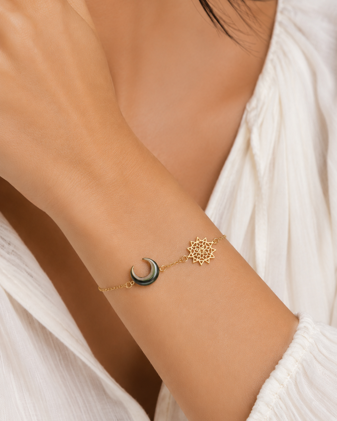 Bracelet Éclipse de Nacre en Or 18K — image 2