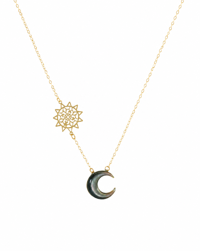 Collier Éclipse de Nacre en Or 18K