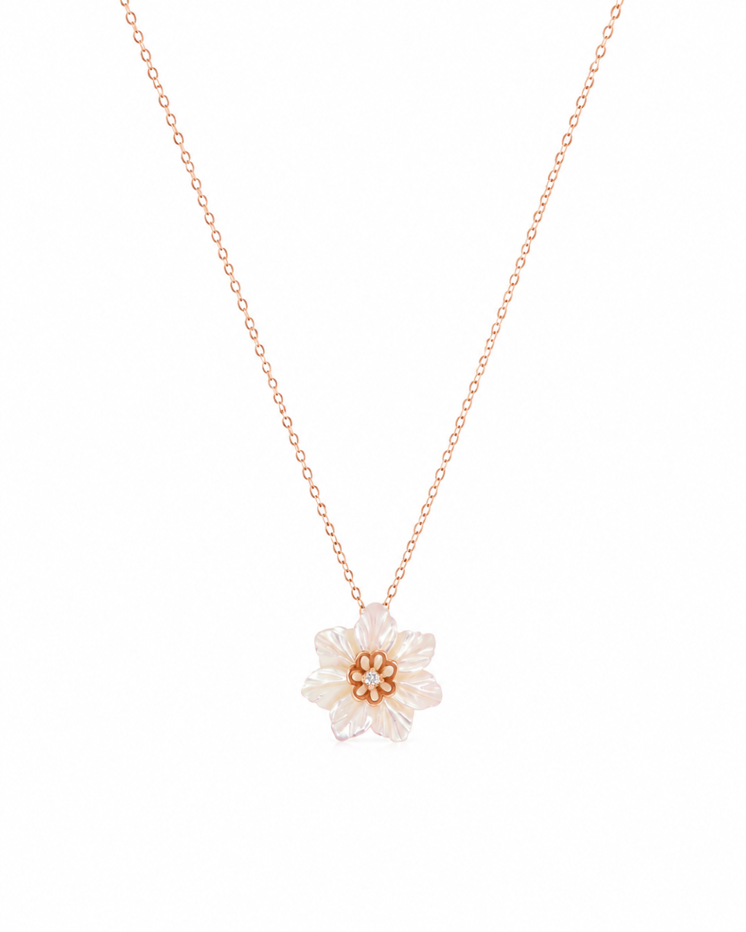 Collier Fleur de Nacre En Or 18K — image 1