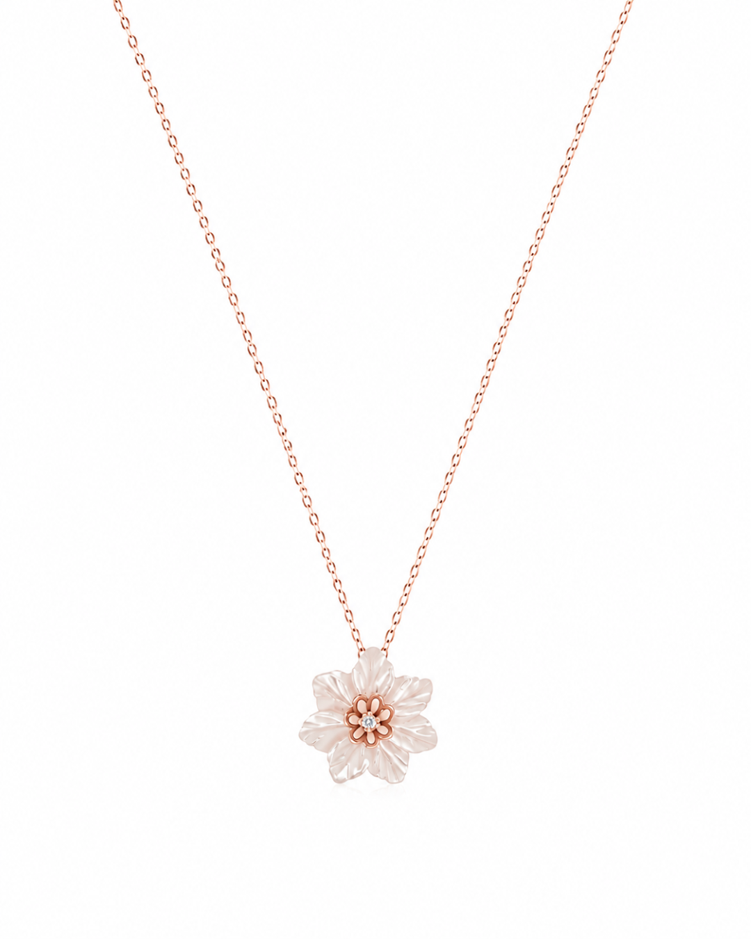 Collier Fleur de Nacre En Or 18K — image 4