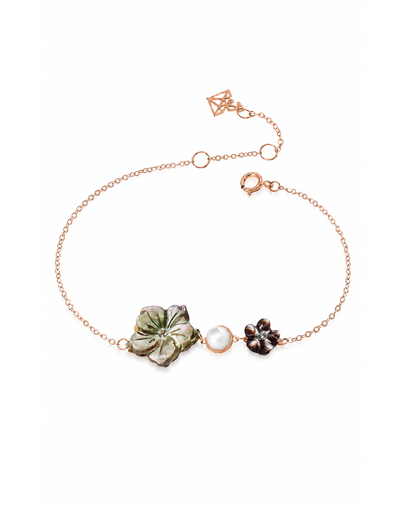 Bracelet Corolle de Nacre en Or 18K