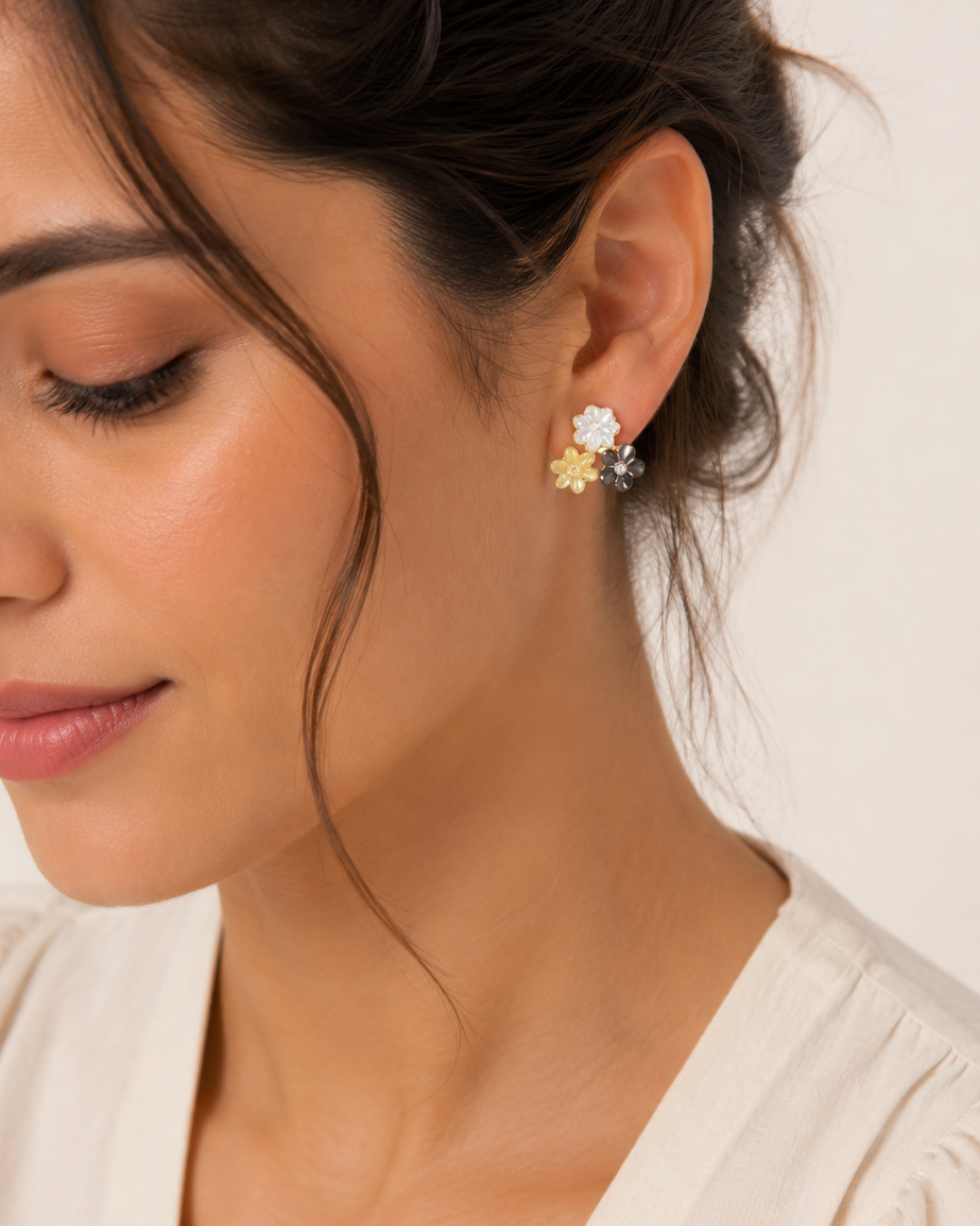 Boucles d’oreilles Jardin Électrique En Or 18K — image 2