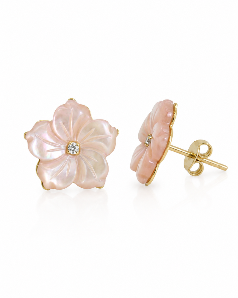 Boucles d’oreilles Fleur de Pureté En Or 18K