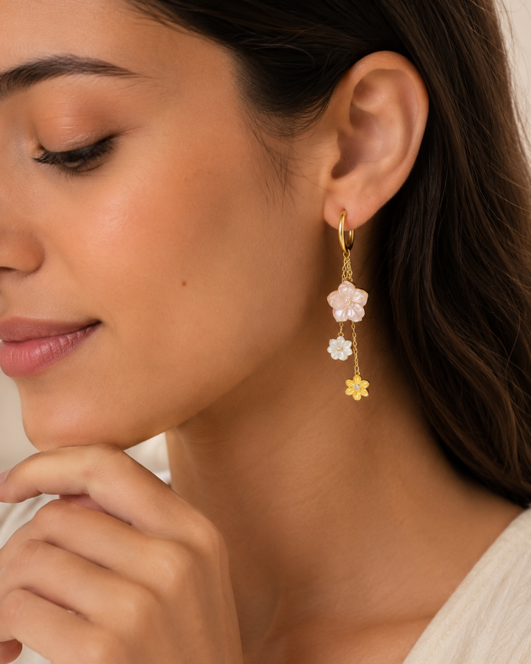 Boucles d’oreilles Éveil Printanier En Or 18K — image 2