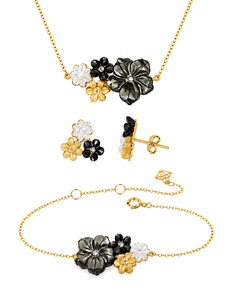Ensemble Jardin Électrique En Or 18K