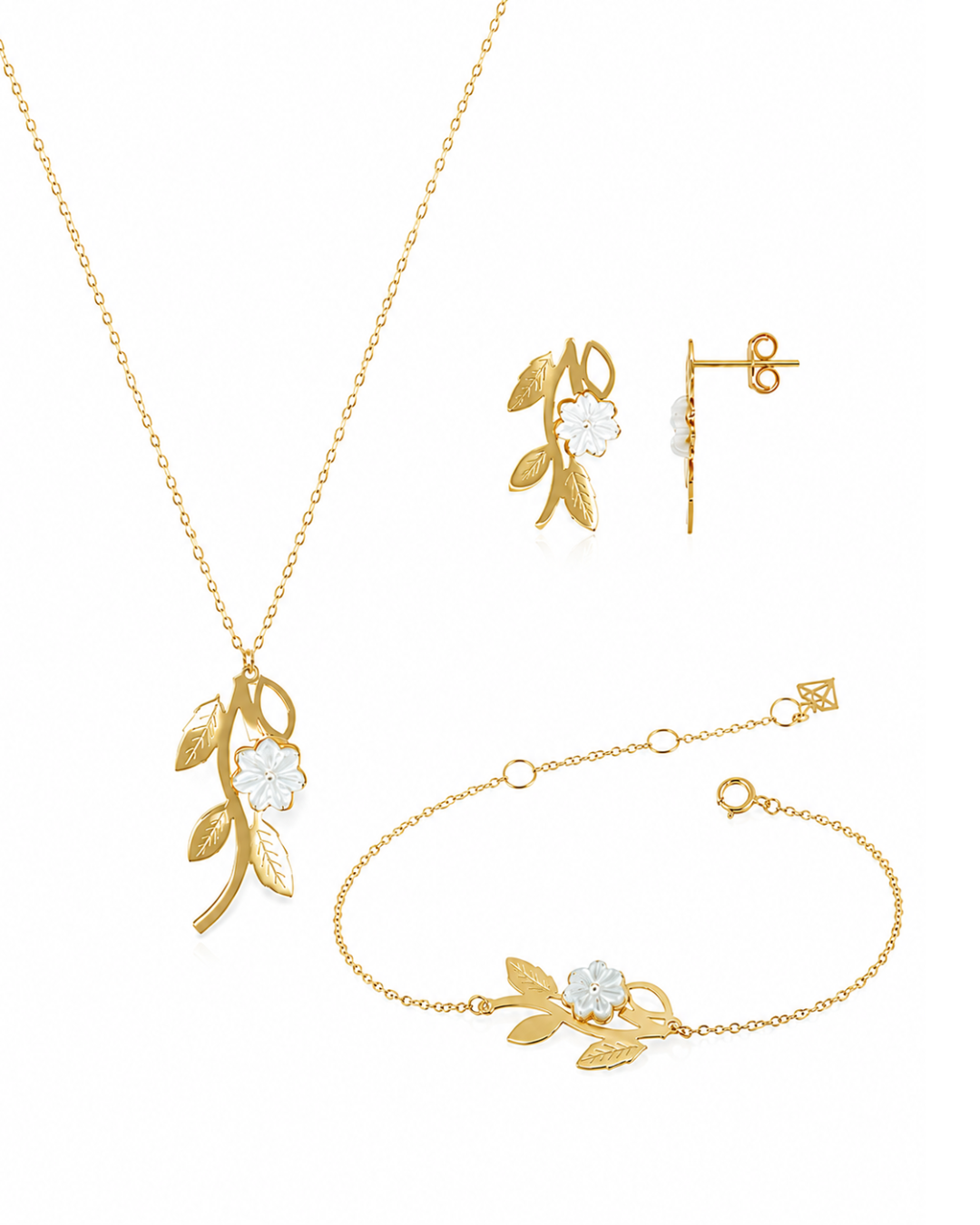 Ensemble Pétale d'Aurore en Or 18k — image 1