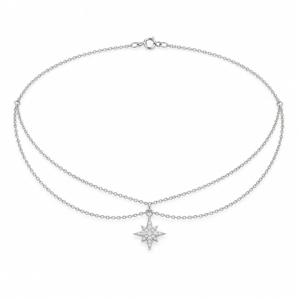 Chaîne de cheville Stella Duo en Or 18K — image 3