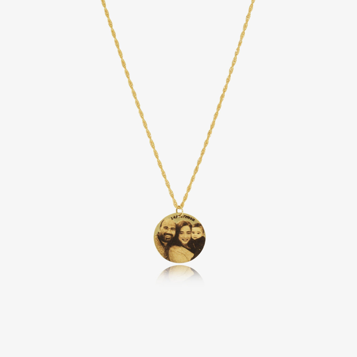 Collier Personnalisé Avec Photo en Or 18K — image 1