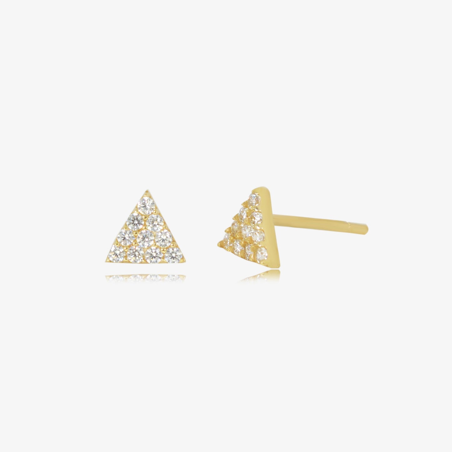 Boucle Stud Pyramide en Or 18K