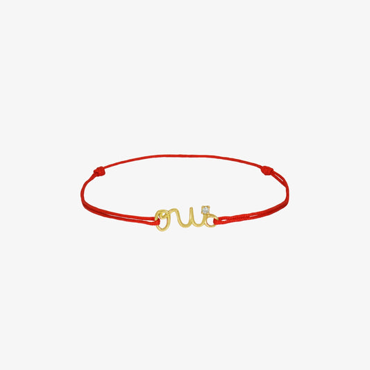 Bracelet Cordon Oui en Or 18K