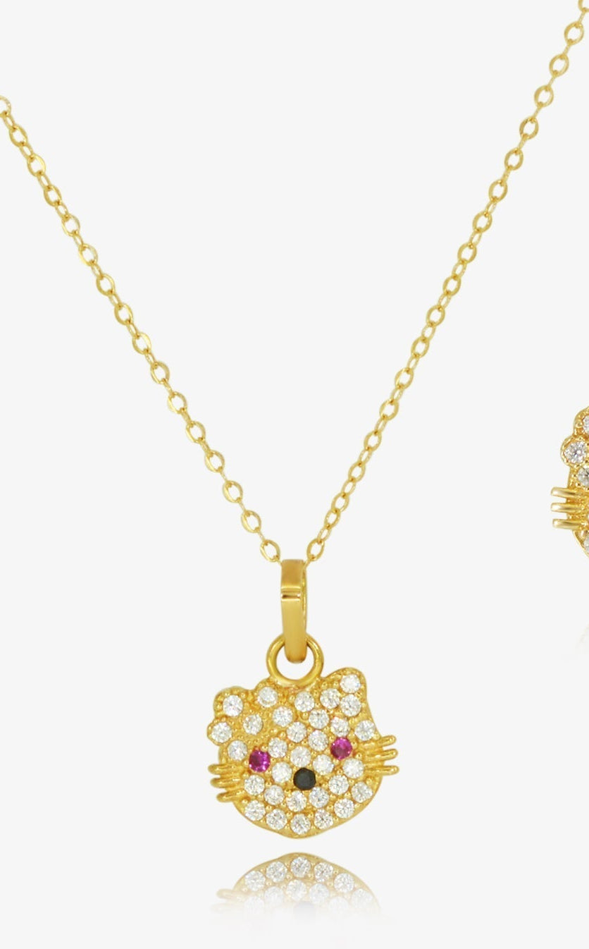 Collier Hello Katy en Or 18K