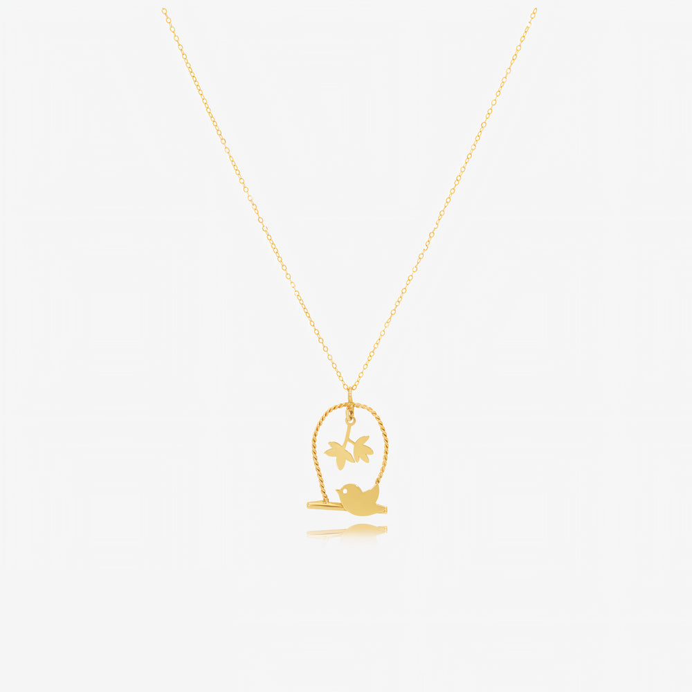 Sparrow's nest Necklace In 18K Gold